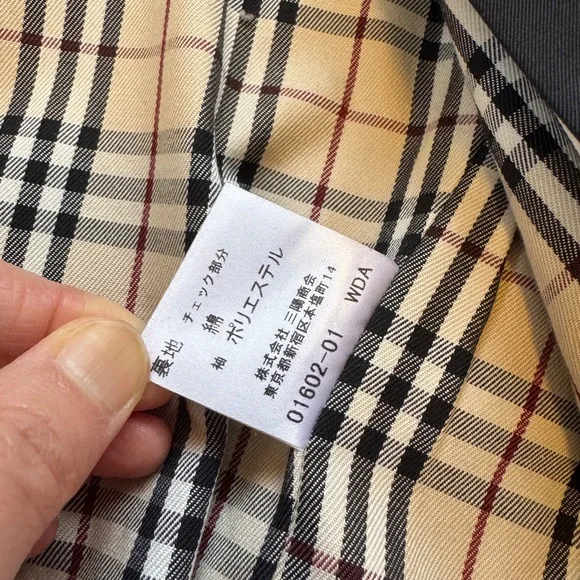 【Burberry】Nova Check Trench Coat Jacket with LinerSize S